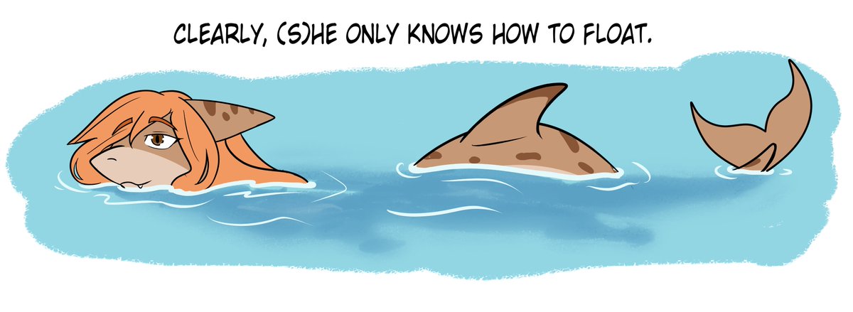 BeaTheArtista's tweet image. (S)he's not silly, she's just been a shark girl for a few days. Be patient with her.
#transfur #TSF #TFEveryday