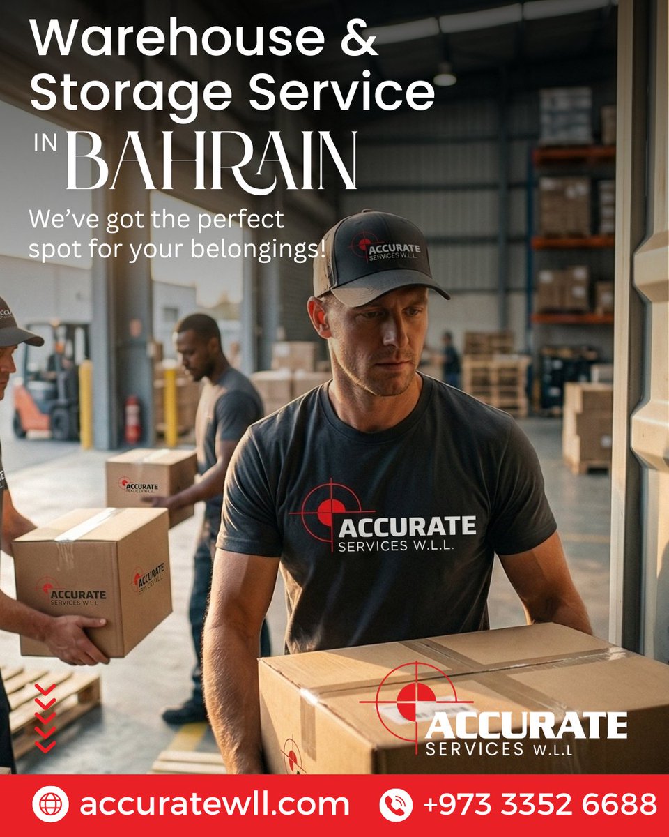 accuratewll's tweet image. Need reliable Warehouse Storage Services in Bahrain? 📦

Accurate WLL has you covered!

📍 Bahrain

🌐 accuratewll.com

📞+973 3352 6688

#WarehouseStorage #BahrainBusiness #LogisticsSolutions #SecureStorage #AccurateWLL #Manama #Riffa #Muharraq #HamadTown #IsaTown #Sitra