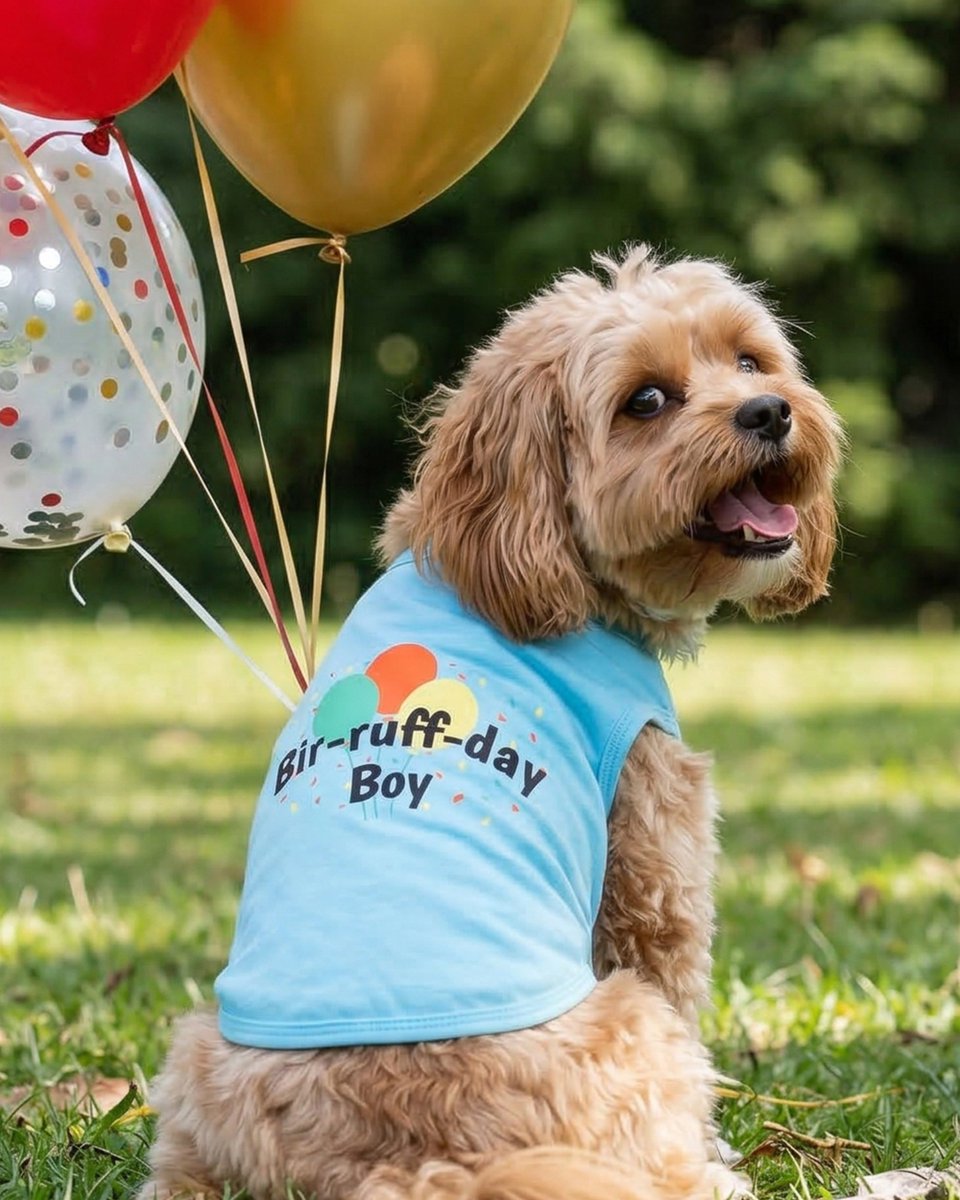 fitwarmofficial's tweet image. Another year older, another year barker 🎂🐾

How do you celebrate your pup’s paw-ty? 

#DogBirthday #PawtyTime #DogOutfits #PetFashion #PupStyle