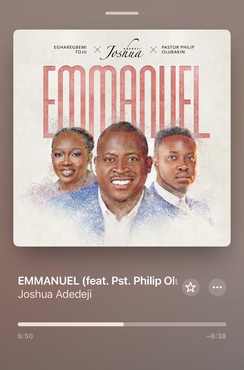 joshuaadedejii's tweet photo. Emmanuel! Featuring @philipolubakin and @egharegbemitoju is now out on all streaming platforms. Please go listen, this will bless you. https://t.co/MBLuhHoBSt