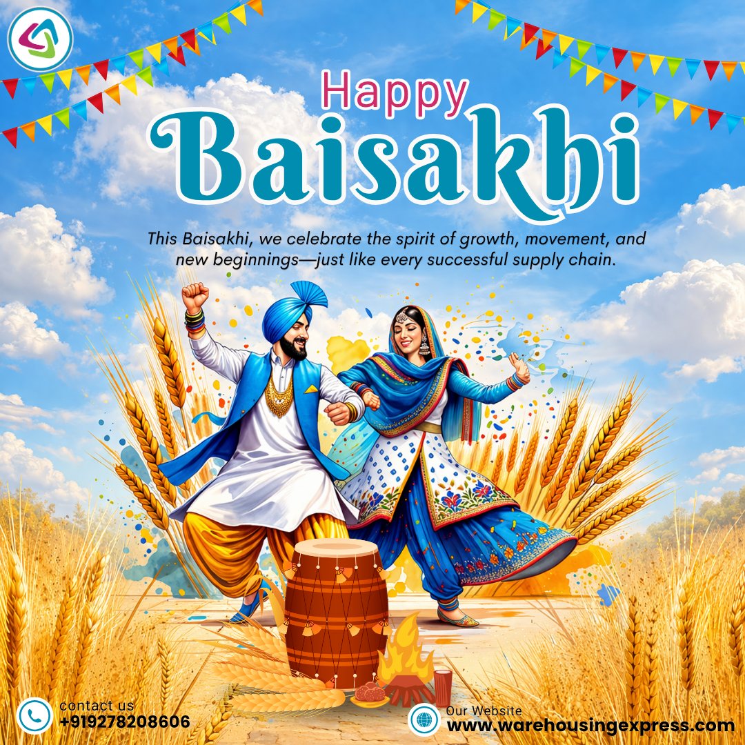 WarehousingExpr's tweet photo. Let’s move forward with innovation, success, and prosperity together.

Happy Baisakhi! ✨

#Baisakhi #HappyBaisakhi #Warehouzez #DigitalSupplyChain #SmartLogistics #Innovation #StartupIndia #BusinessGrowth #TechDriven #SupplyChainInnovation #Prosperity #NewBeginnings https://t.co/StPSNRE20p