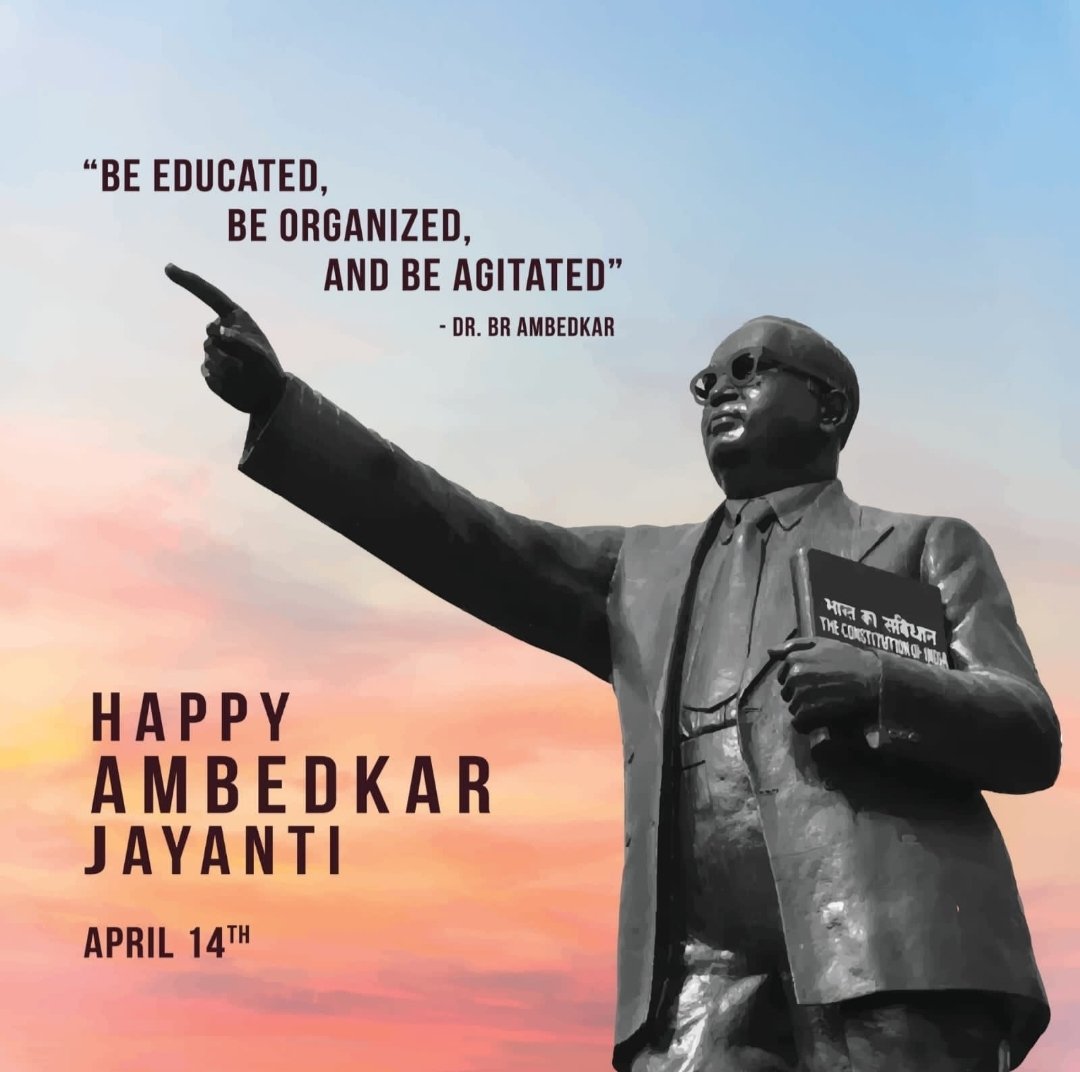 RAOVASEEM7's tweet photo. किताबों से संविधान तक, विचारों से राष्ट्र निर्माण तक, बाबा साहेब की विरासत हर युवा के लिए प्रेरणा है। 

शत-शत नमन 🙏

#AmbedkarJayanti https://t.co/9Zz5krKZSw