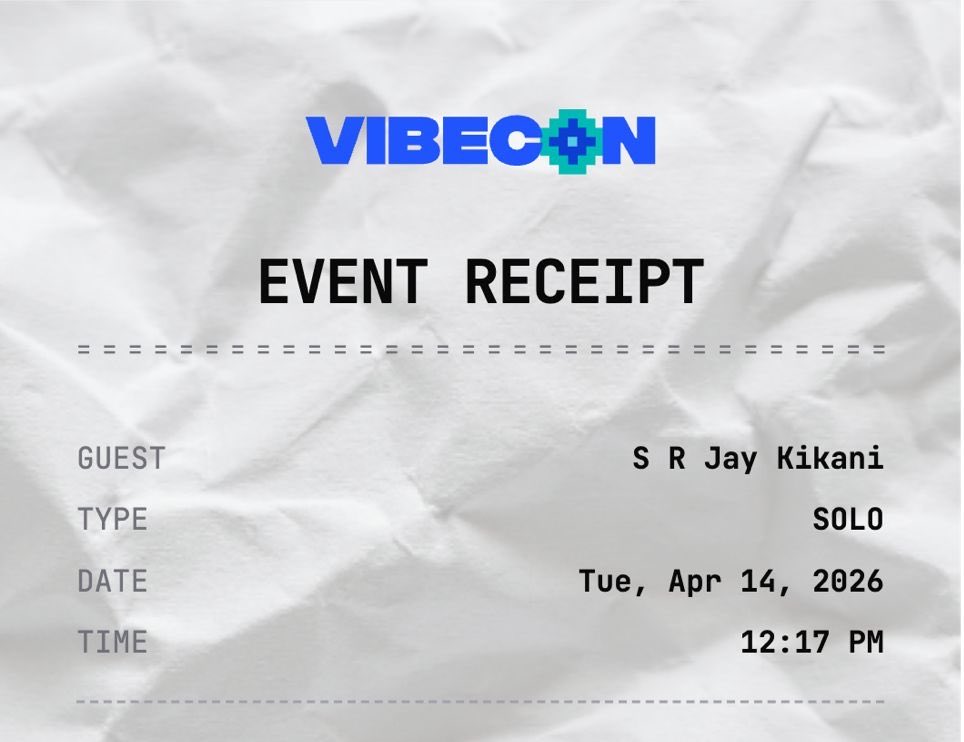 _srjay's tweet photo. Finally we made it!!
See you everybody in banglore (VIBECON + YC SUS india)😭🥳

@emergentlabs @mukundjha @ycombinator https://t.co/9dzPnvkwcf