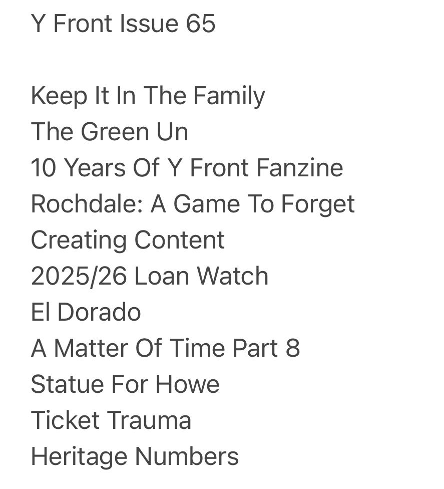 YfrontFanzine's tweet image. The tenth anniversary issue of Y Front is now available at yfrontfanzine.bigcartel.com #ycfc 

Inside you receive our biggest giveaway of 8 (eight) free stickers

On sale Saturday in the Three Cranes from 11am and at the ground from 3pm

Subscriptions all available #fanzines #york