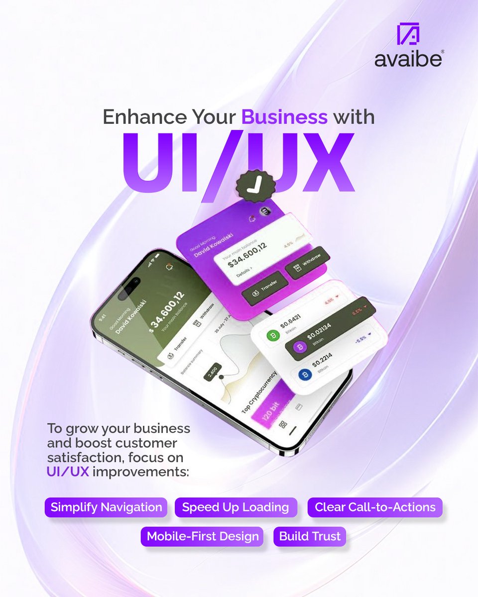 avaibe26897's tweet image. Enhance your business with powerful UI/UX that keeps users engaged, builds trust, and drives real results.
Want something extraordinary? Contact us now.

Learn more: avaibe.com | sales@avaibe.com

#UIUXDesign #UserExperience #UserInterface #DigitalGrowth #webdesign