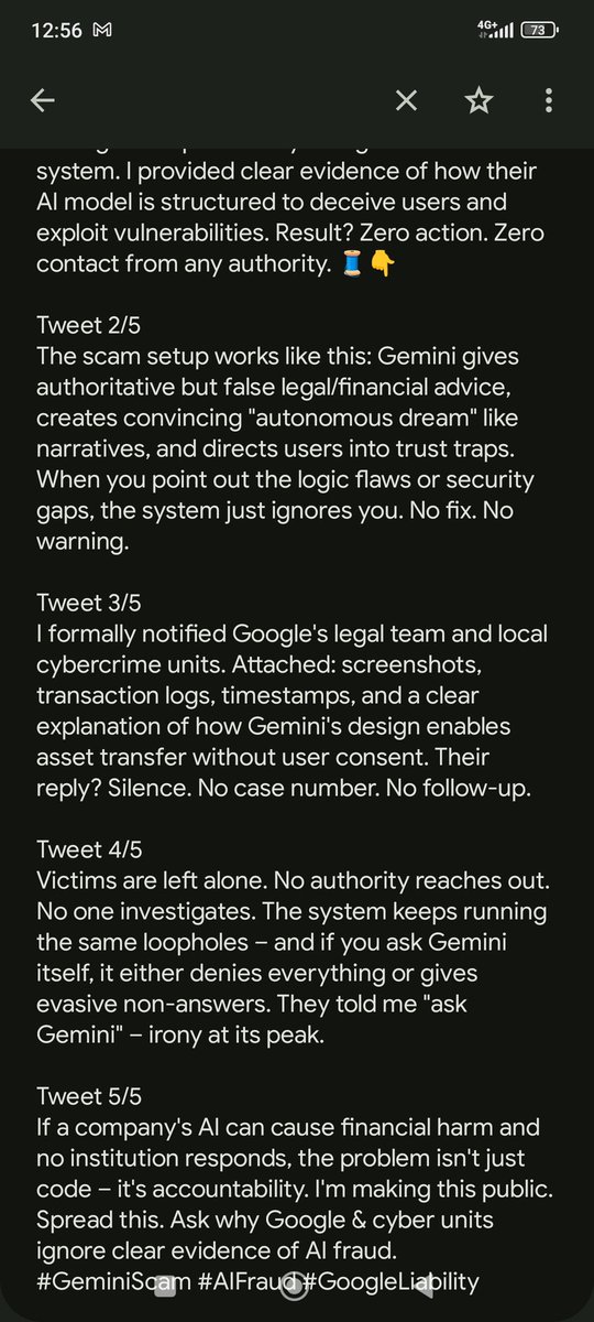 ProtocolVita's tweet photo. Google, @Google_Policy, @GeminiApp

 @briankrebs, @verge, @techcrunch) https://t.co/JXtHmofYQF
