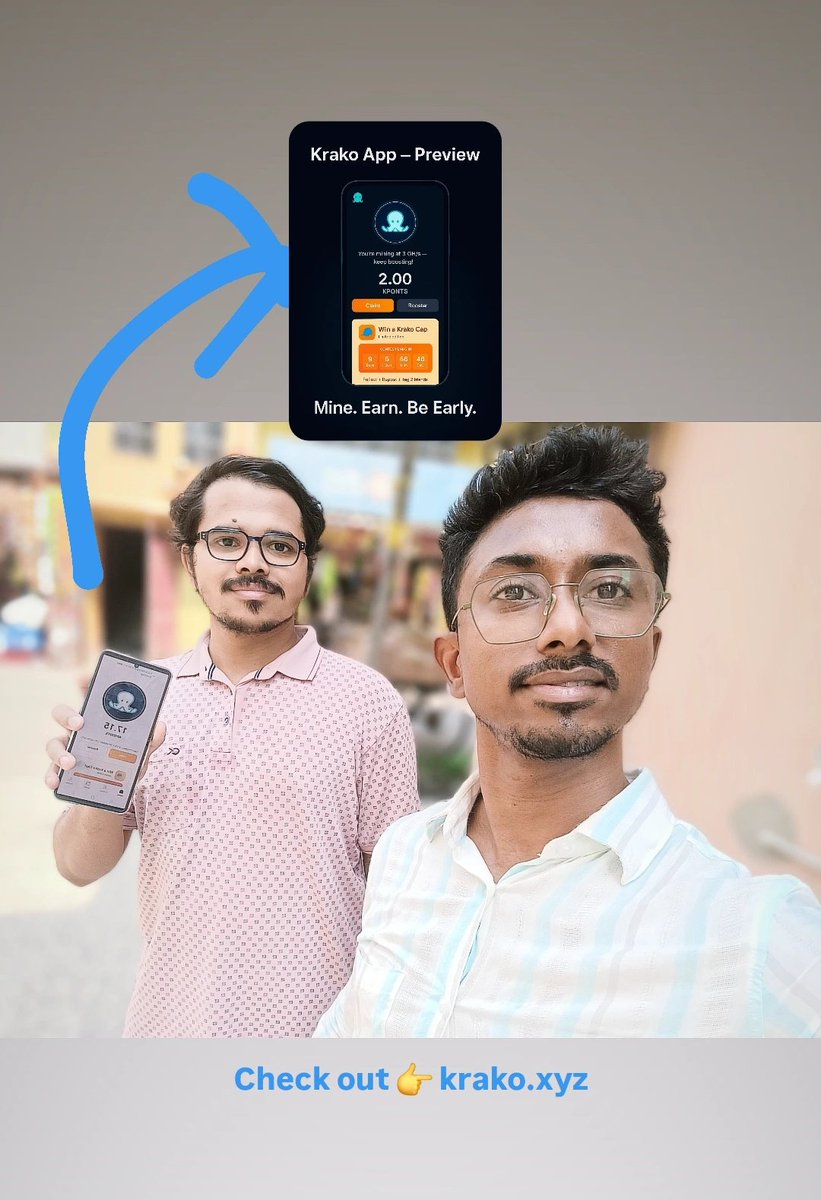 Most devices around us sit idle all day.
What if they could *earn* instead?

Met <a href="/anujkkarmakar/">Anuj Kumar Karmakar</a> recently — he really liked what we’re building at <a href="/Krako_cloud/">KRAKO | Decentralized AI Computing</a>, and we had a great discussion on where this can go 🚀
We’re turning unused power into something valuable.