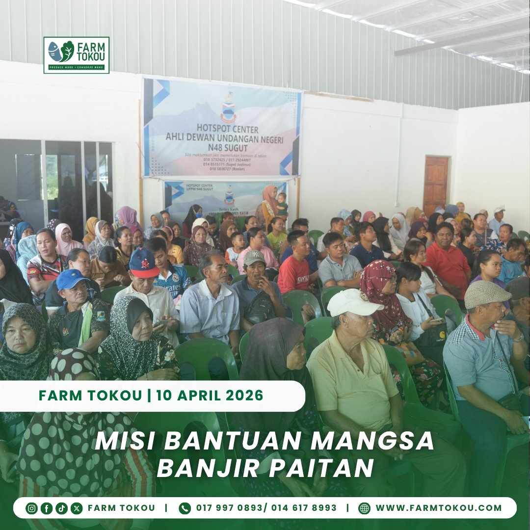 FarmTokou's tweet photo. Misi Bantuan Mangsa Banjir di Sugut dengan sokongan Yayasan Hasanah, Persatuan Prihatin Sapi-Nangoh Telupid dan UPPM N.48 Sugut.

#farmtokou #CSR https://t.co/RlPqcS1PuA