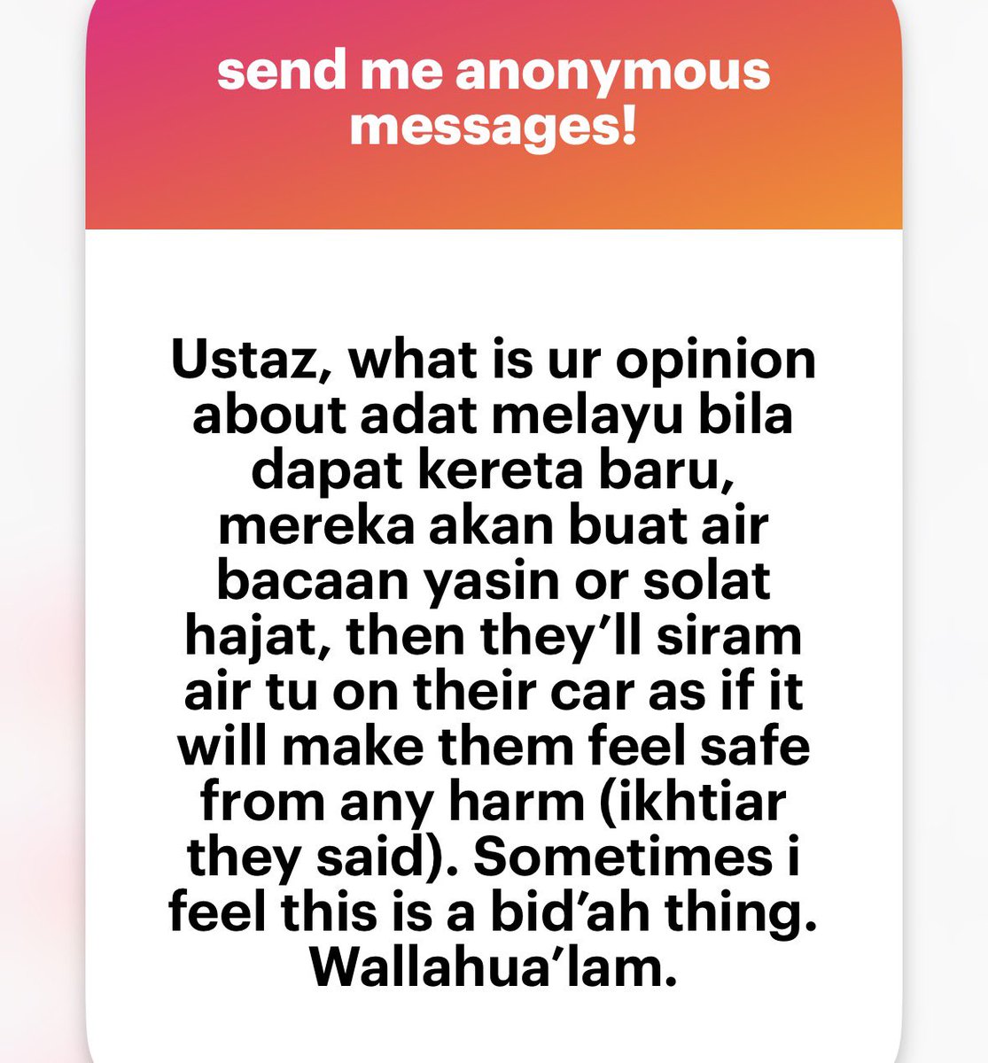 mnasrullah00's tweet photo. True, normal persan can know this is example of bid’ah (inovation in religion practice).

May Allah protect us. https://t.co/4B2yVcEO6e