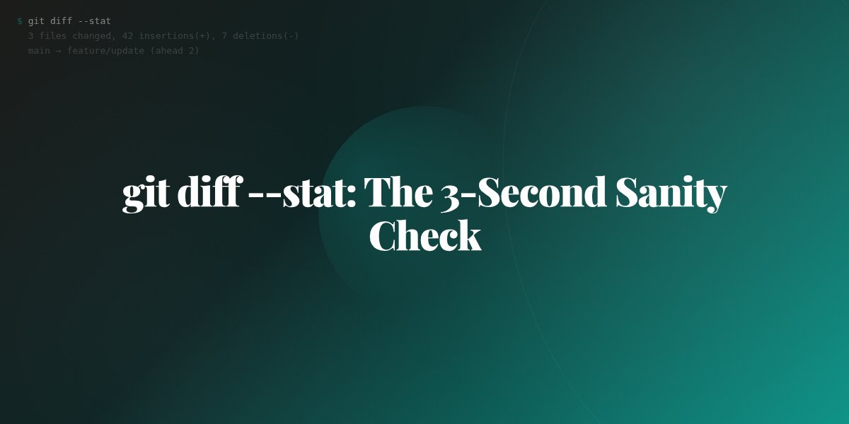 theaisignals's tweet photo. AI agents quietly edit files you never asked them to touch. git diff --stat catches scope creep in three seconds flat — before it hits your commit history. #VibeCoding #AI https://t.co/kCeGs8DsTp
