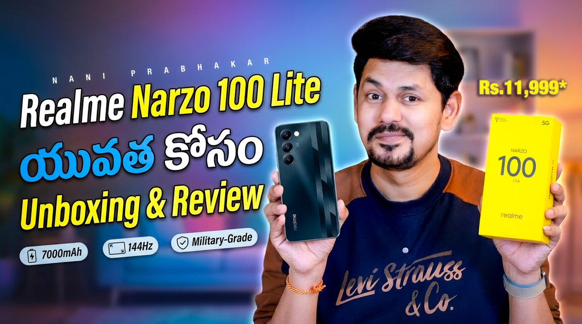 ₹Budget లో Best Phone? Realme Narzo 100 Lite Unboxing &amp; Review in Telugu youtu.be/9PazX6fsamM?si… via <a href="/YouTube/">YouTube</a>
