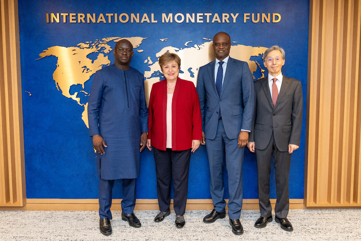 KGeorgieva's tweet image. Productive meeting with Senegal’s authorities to discuss the country’s economic developments. We underscored the importance of sound fiscal management and structural reforms to reduce debt vulnerabilities and support long term development.