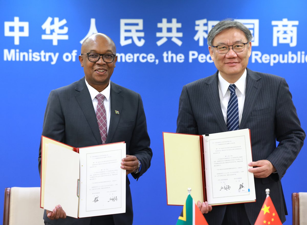 GovernmentZA's tweet photo. Did you know? 🇿🇦🇨🇳

From 1 May 2026, South African exports will enjoy full zero-tariff access to China under the China-Africa Economic Partnership Agreement (CAEPA).

This opens the door to a R3.5 trillion consumer market, creating new opportunities for local businesses and boosting economic growth.

#GovZAUpdates #CAEPA #TradeOpportunities