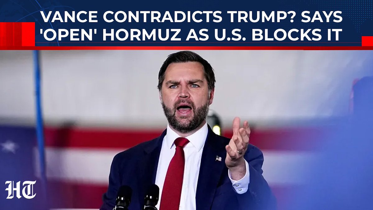 htTweets's tweet image. 🎥#WATCH | J. D. Vance faces mounting political pressure after a turbulent week marked by diplomatic setbacks and shifting global alliances. His high-stakes visit to Islamabad ended without a breakthrough on the Iran issue, raising serious questions about Washington’s negotiating