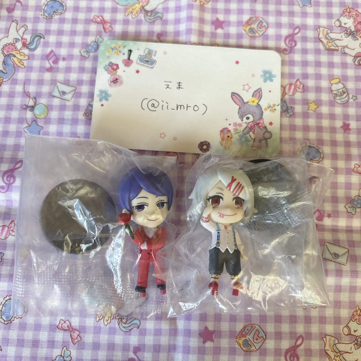 ii_mro's tweet photo. 〖 交換譲渡 〗 東京喰種 ミニフィギュア コレクション

꒰ 譲 ꒱ 月山習 鈴屋什造

꒰ 求 ꒱ 金木研A 金木研 B or 定価+送料

検索からでもお気軽にお声掛け下さい。 https://t.co/iK14PpuSjv