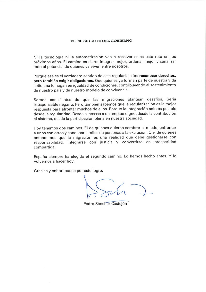 Pedro Sánchez tweet media