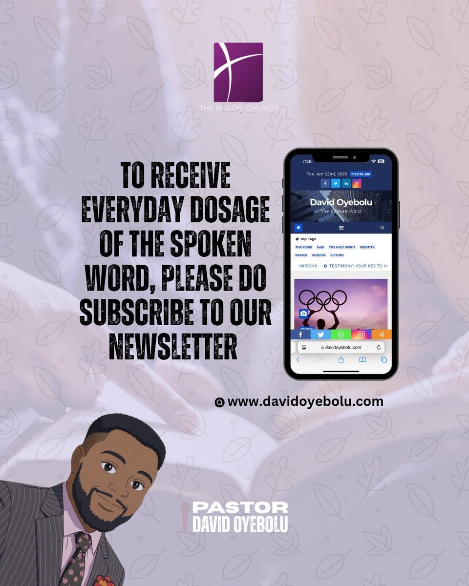 thebloomchurch's tweet image. Nuggets from today’s spoken word by @David oyebolu

TURNING BACK FROM THE BATTLE

#thebloomchurch  #davidoyebolu  #january  #2026 #quote