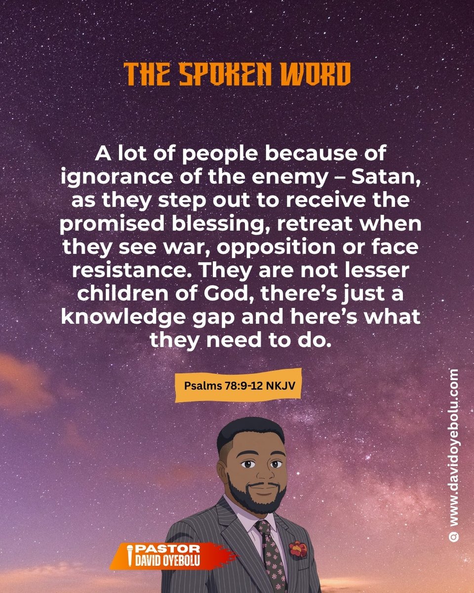 thebloomchurch's tweet image. Nuggets from today’s spoken word by @David oyebolu

TURNING BACK FROM THE BATTLE

#thebloomchurch  #davidoyebolu  #january  #2026 #quote