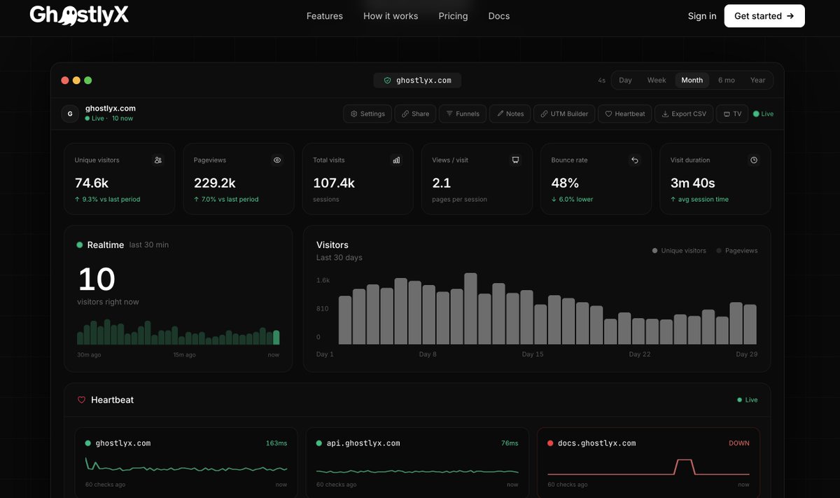 ajay_2512x's tweet photo. Top 3 Projects of Week 15 on Peerlist — worth your attention

1. OCR Markdown
Turn PDFs, scans, and images into clean, editable Markdown in seconds.
No signups for basic OCR, runs right in your browser, and the premium model handles complex layouts like tables, math, and images with impressive accuracy. Huge time-saver if you deal with messy docs.
🔗 https://t.co/oGDRt4rmJ9

2. GhostlyX
Privacy-first analytics that actually respects your users.
No cookies, no creepy tracking — just fast, real-time insights with a clean dashboard. Perfect if you want actionable data without compromising GDPR compliance or site performance.
🔗 https://t.co/DlziJnvOUO

3. AI Opportunities Map
If you’ve ever felt stuck at the “what should I build?” stage — this is gold.
A massive, open-source map of the AI ecosystem with 2,500+ opportunities across 200 domains. Built using multiple research agents, so it’s not just random idea noise — it’s structured, validated insight.
🔗 https://t.co/MrocxVa5Ga

Which one would you try first?