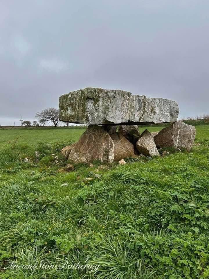 Pawton Quoit. A portal dolmen, which dates to the Early and Middle Neolithic period. Located near Haycrock Farm, south of St Breock, in Cornwall.
#ancientstonebothering 
#TombTuesday