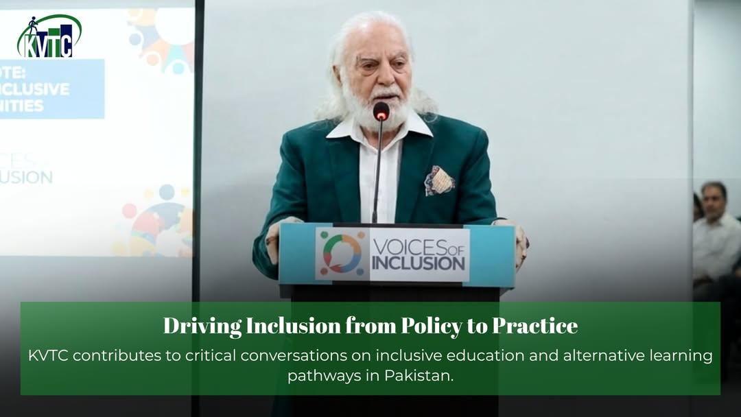 kvtc1991's tweet image. Driving the future of inclusive education. 💚
KVTC at key panel discussions shaping real change.
From policy gaps to practical solutions for learners.
Voices of inclusion that inspire action. ✨
#KVTC #InclusionMatters #InclusiveEducation #QabilHaiPakistan