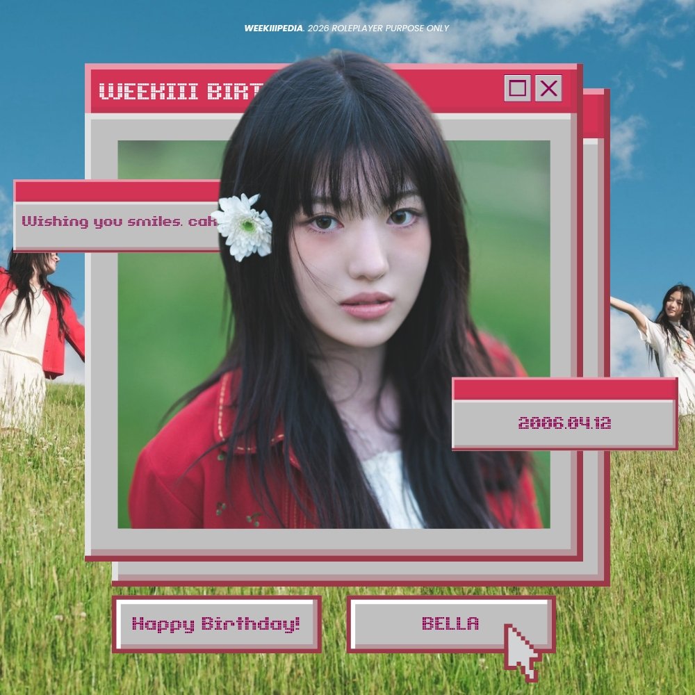 WEEKIIIPEDIA's tweet photo. ㅤ
ㅤㅤㅤㅤ˚₊‧꒰ა  #KIIIBIRTHDAY  ໒꒱ ‧₊˚

𓋍 ⁝ To our dearest Bella. From every moment on stage to every memory you leave in our hearts, you continue to shine so effortlessly. We are cheering you on with all our love, now and forever.

ㅤㅤㅤㅤㅤㅤㅤㅤ  ♡  @doollist 
ㅤ https://t.co/A9OdxHgjoM