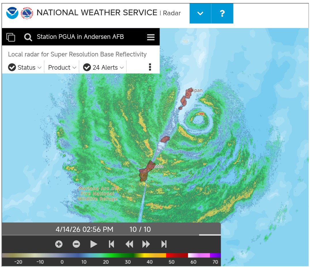 yunyan350's tweet image. #WesternPacific
#tropicalcyclone
#typhoon
#typhoonSinlaku
#Guam
17+SuperTY-Sinlaku在經過Guam一帶時進行了很明顯的眼壁置換過程，由於正處於形態更替的過渡期所以其強度已從巔峰時160kts+減弱至130kts的水平。