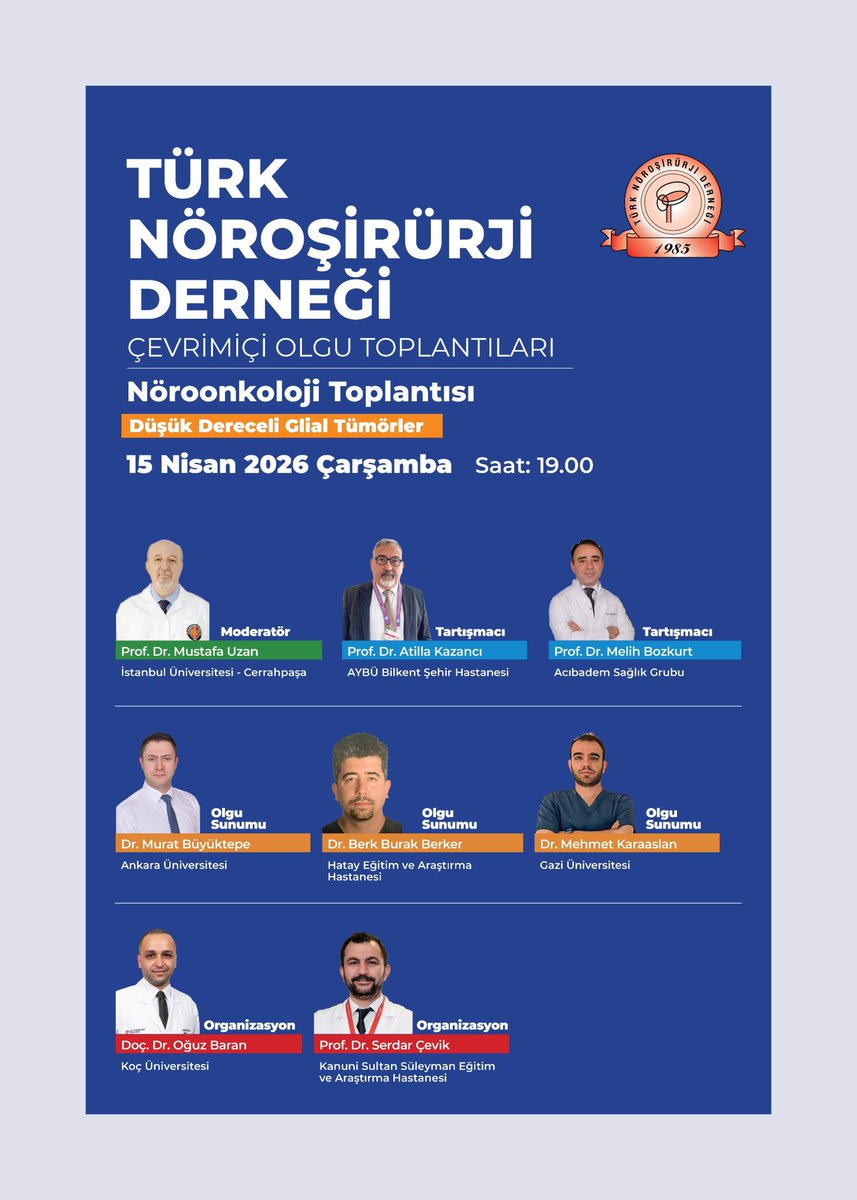 Türk Nöroşirürji Derneği tweet media