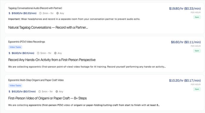 Aeroonxy's tweet photo. Getting paid $6–$20/hr… just to talk 

 no skills no experience 

 Just:  > a PC or Laptop > someone to talk with > ~$0.17/min 

 Join in: https://t.co/UUJpWdN8n8 we’re living in a weird timeline lol 🫠 https://t.co/Hmm8I6e8XP