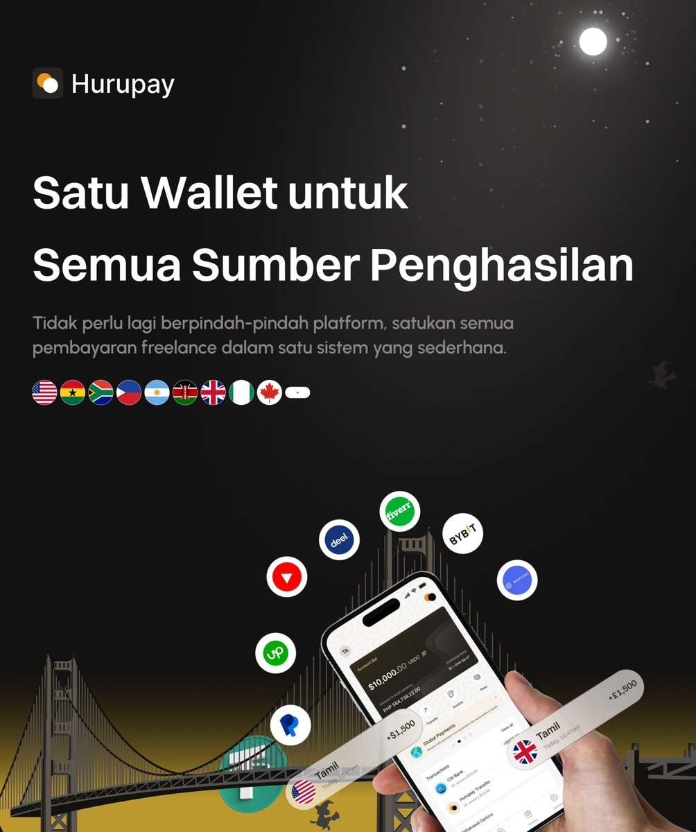 Hurupay_IDN's tweet image. Mengelola banyak sumber penghasilan bisa jadi ribet. Hurupay membantu menyatukan semuanya dalam satu tempat, supaya kamu bisa mengatur dan menarik USD dengan lebih mudah.

Lebih simpel. Lebih jelas.

Download Hurupay sekarang 🧡
#HurupayID #FreelancerIndonesia #RemoteWorker
