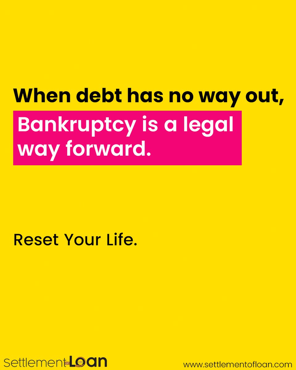 Setlementofloan's tweet photo. When financial liabilities become unsustainable, the law provides structured remedies.
Bankruptcy is a legally recognized process that enables individuals to address overwhelming debt and move towards financial rehabilitation.

#BankruptcyLaw #DebtResolution #LegalSupport https://t.co/Kum9f2YVp8