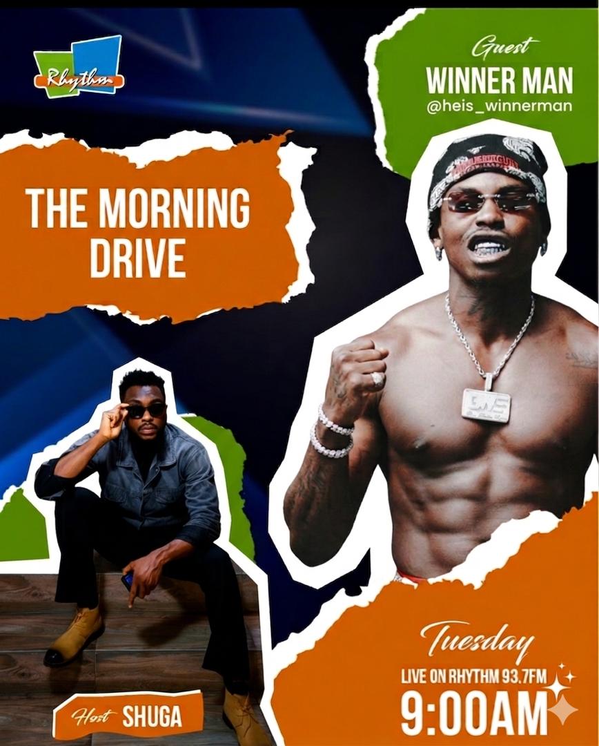 heis_winnerman's tweet image. Winnerman on the Morning Drive Tune in to @937rhythmfm this morning, 9:00am.

Let's have a beautiful time 🔥💪🏾

#winnerman #morningdrive #bwe #bornwinners