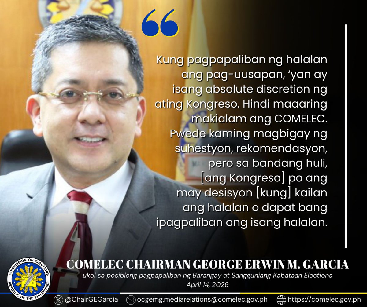 Chairman George Erwin M. Garcia tweet media
