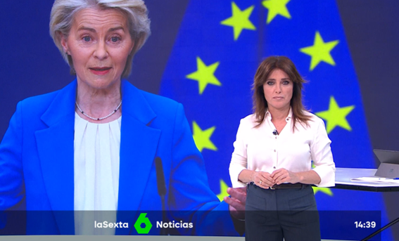 atresmediacom's tweet photo. #Audiencias I

💥 @JugoneslaSexta firma su MÁXIMO del año con un 6,4% (a +3,6 puntos de su directo competidor)

📺 Logra 613.000 seguidores de media y 961.000 espectadores únicos 

👉 @sextaNoticias 14H (761.000 y 8,9%) y @sextaNoticias 20H (743.000 y 8,4%), también muy por delante de su adversario