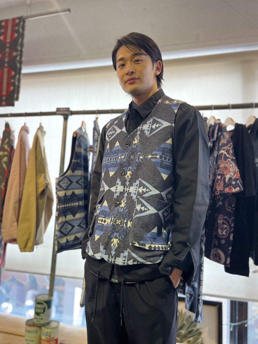昨日は俳優の東拓海様がご来店くださいました！

125THコーチジャケット気に入っていただきました♪
とってもお似合いです😊

今後とも宜しくお願いします！！