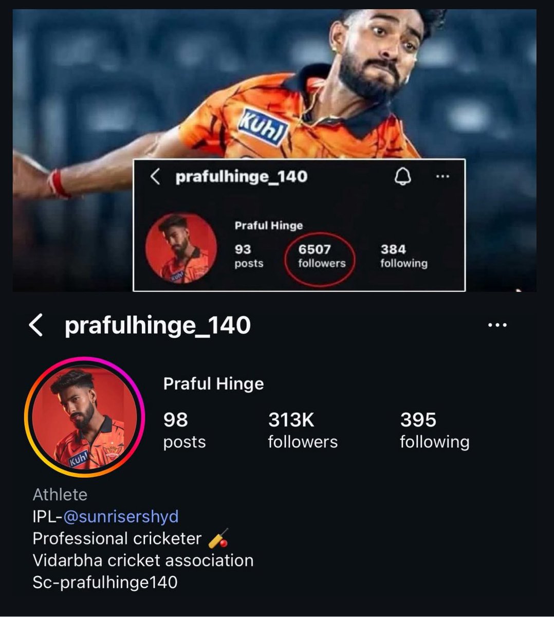 GMalik56's tweet photo. What a debut! Parful Hinge 🔥🔥He dominated the Lucknow Super Giants with a 4-wicket haul. The 'before and after' of his social media presence tells the whole story—he went from unknown to an overnight sensation in just four overs."
#iplseason2026 #IPLMatchDay https://t.co/wVMLlbDv5g