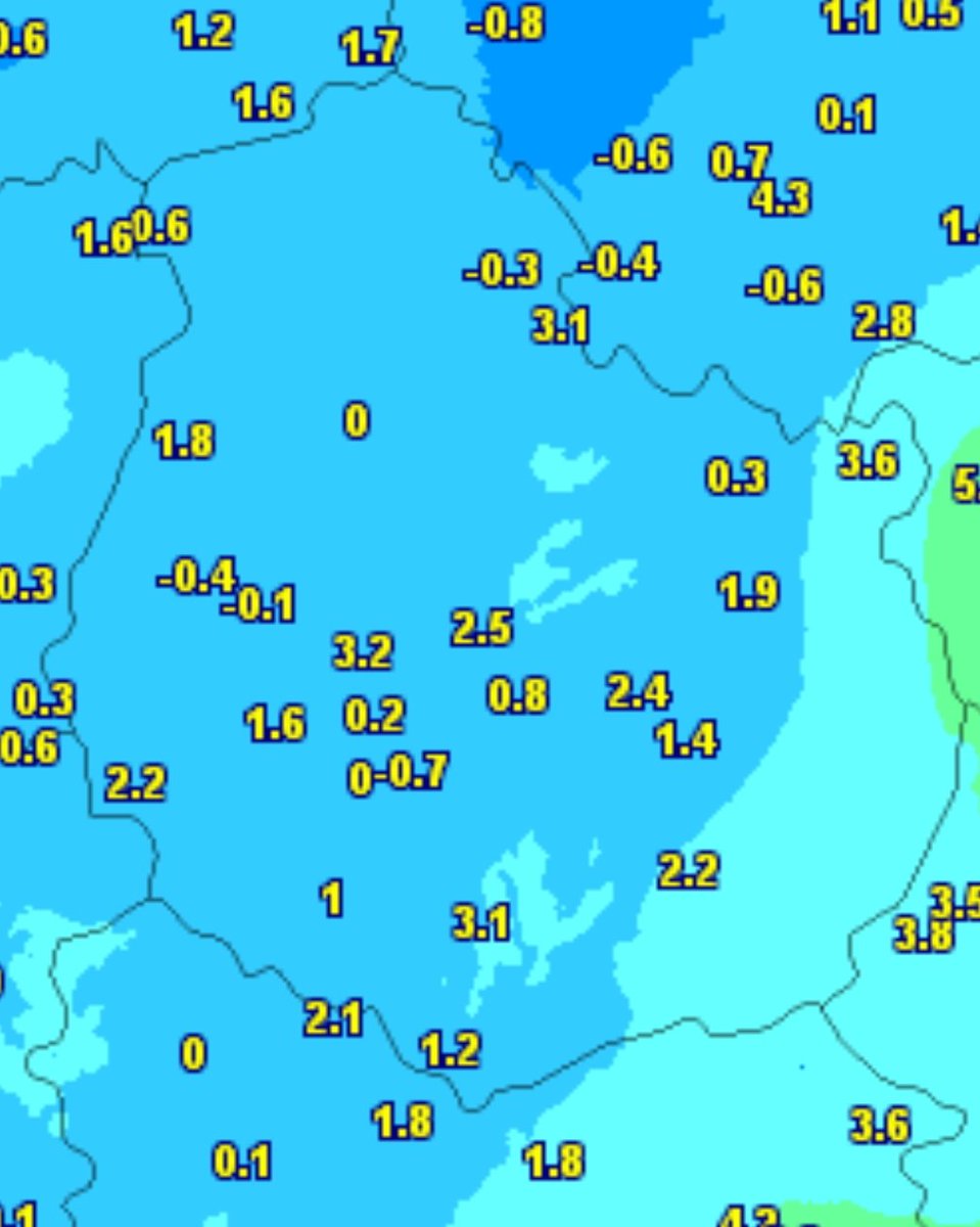 OrMeteo's tweet image. [ #GEL ❄️ ] Comme prévu, les gelées ont fait leur retour ce matin à la faveur du ciel dégagé avec -0.7°C à Commarin, -0.4°C à Semur-en-Auxois, -0.3°C à Recey-sur-Ource et Busseaut, -0.1°C à Marigny-le-Cahouët et 0°C à Pouilly-en-Auxois et Baigneux-lès-Juifs.