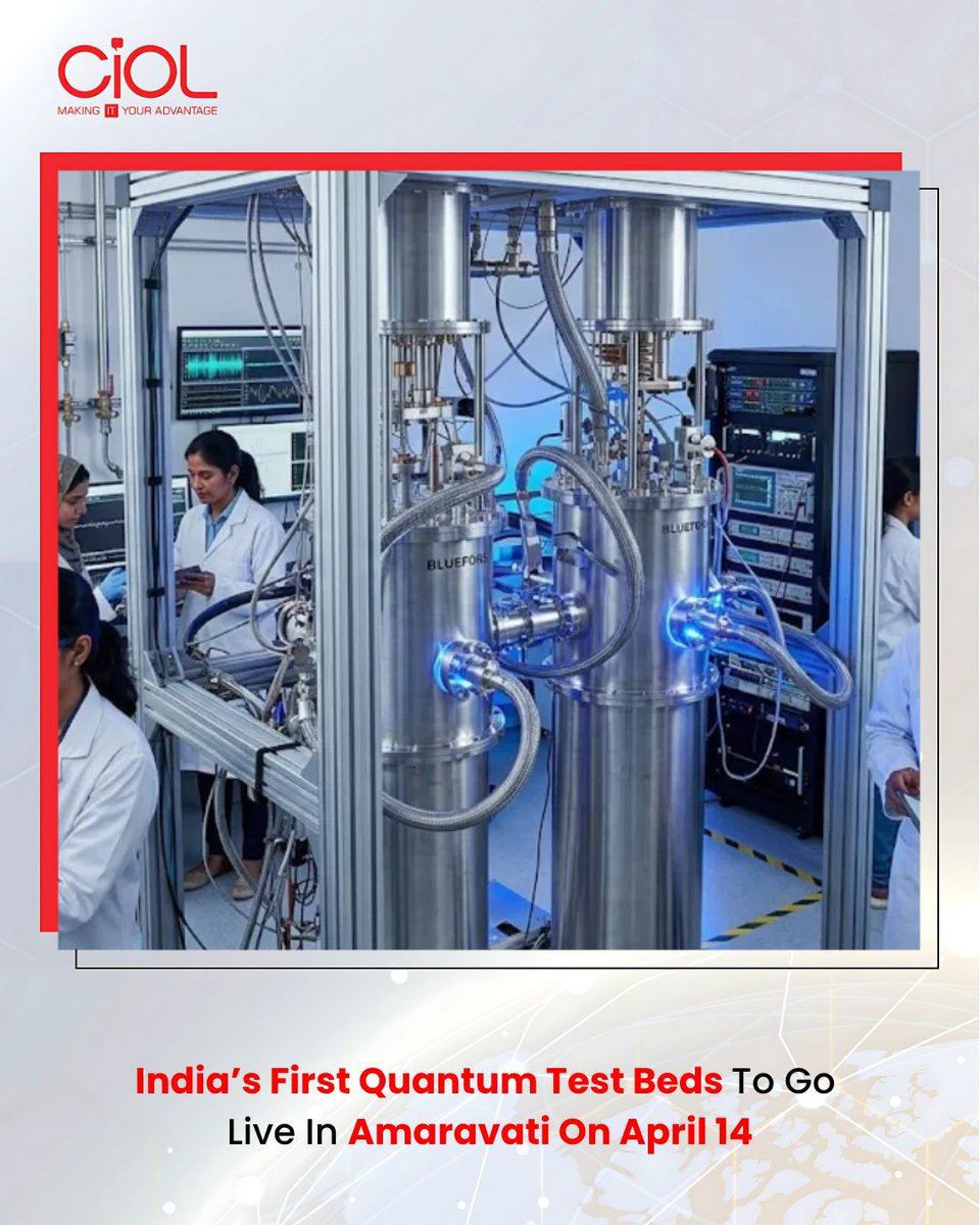 CiOL_News's tweet image. Andhra Pradesh will inaugurate India’s first quantum computing test beds in Amaravati, featuring two facilities built with domestic technology to support research, testing, and ecosystem development

Read More: ciol.com/news/andhra-pr…

#CIOL #firstquantumtestbeds #tech