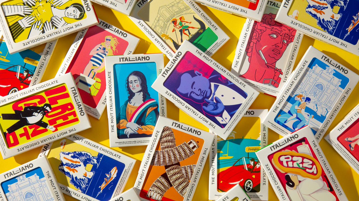 packagings's tweet image. I AM ITALIANO turns the #chocolatebar into a cultural artifact, using Italian #stereotypes not as a crutch but as deliberate creative currency. 

packagingoftheworld.com/2026/04/i-am-i…

#packagingdesign by Happycentro