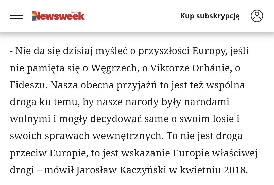 Jeszcze wczoraj żartowałem, że kaczyści będą wkrótce udawali, że nie znają przegrywa i kumpla Putina, a okazuje się, że to wkrótce jest już dziś. Może w takim razie warto kłamcom odświeżyć pamięć.
Hej, typie prowadzący konto .<a href="/OficjalnyJK/">Jarosław Kaczyński</a>, zapytaj szefa czyje to słowa. Amnezja?