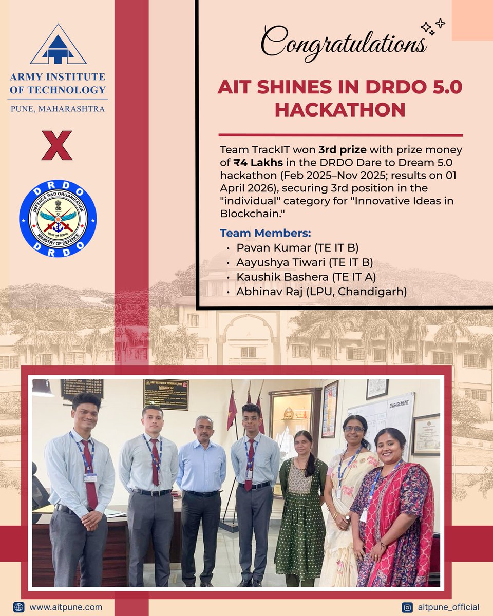 Army Institute of Technology tweet media