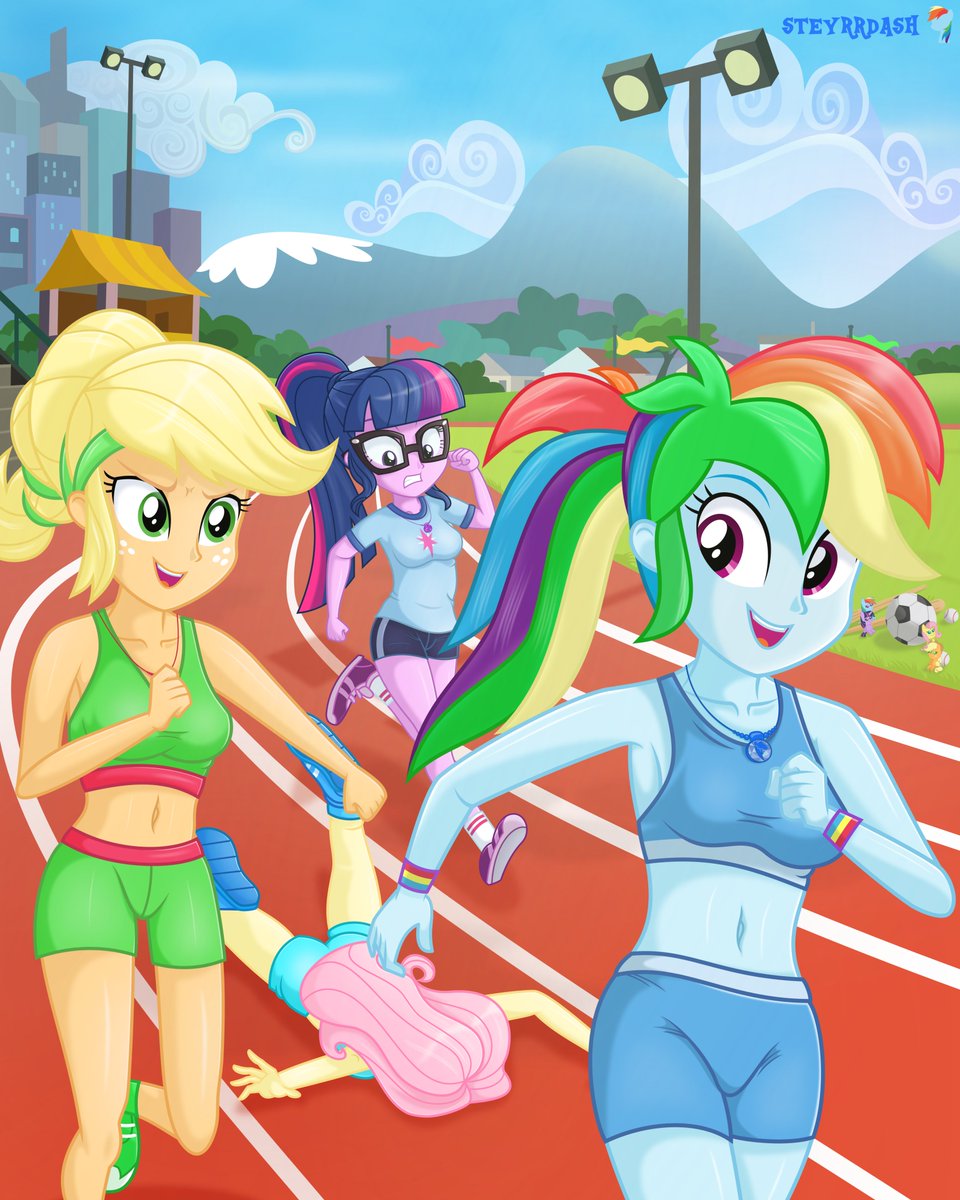 steyrrdash's tweet photo. Morning Run 🏃‍♀️#mlp #equestriagirls https://t.co/9iqh2D8a2V