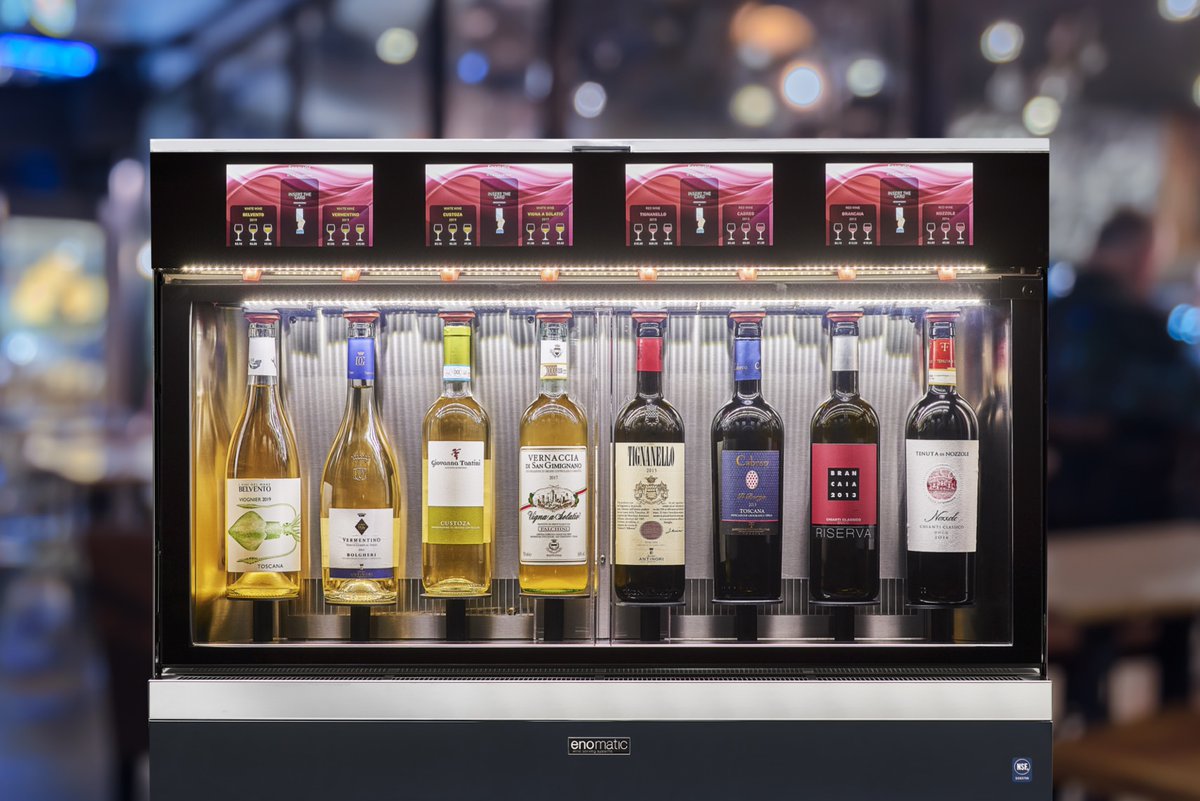 EnoDirectUK's tweet photo. Enomatic - a proven &amp; effective tool for hospitality.  Trends are to finer wines by the glass - provide this to your customers, eliminate waste &amp; increase profits. It’s that simple.  Avoid rising business costs with our self service model.  #Roma #Enomatic #finewines https://t.co/9V2C6e9mbb