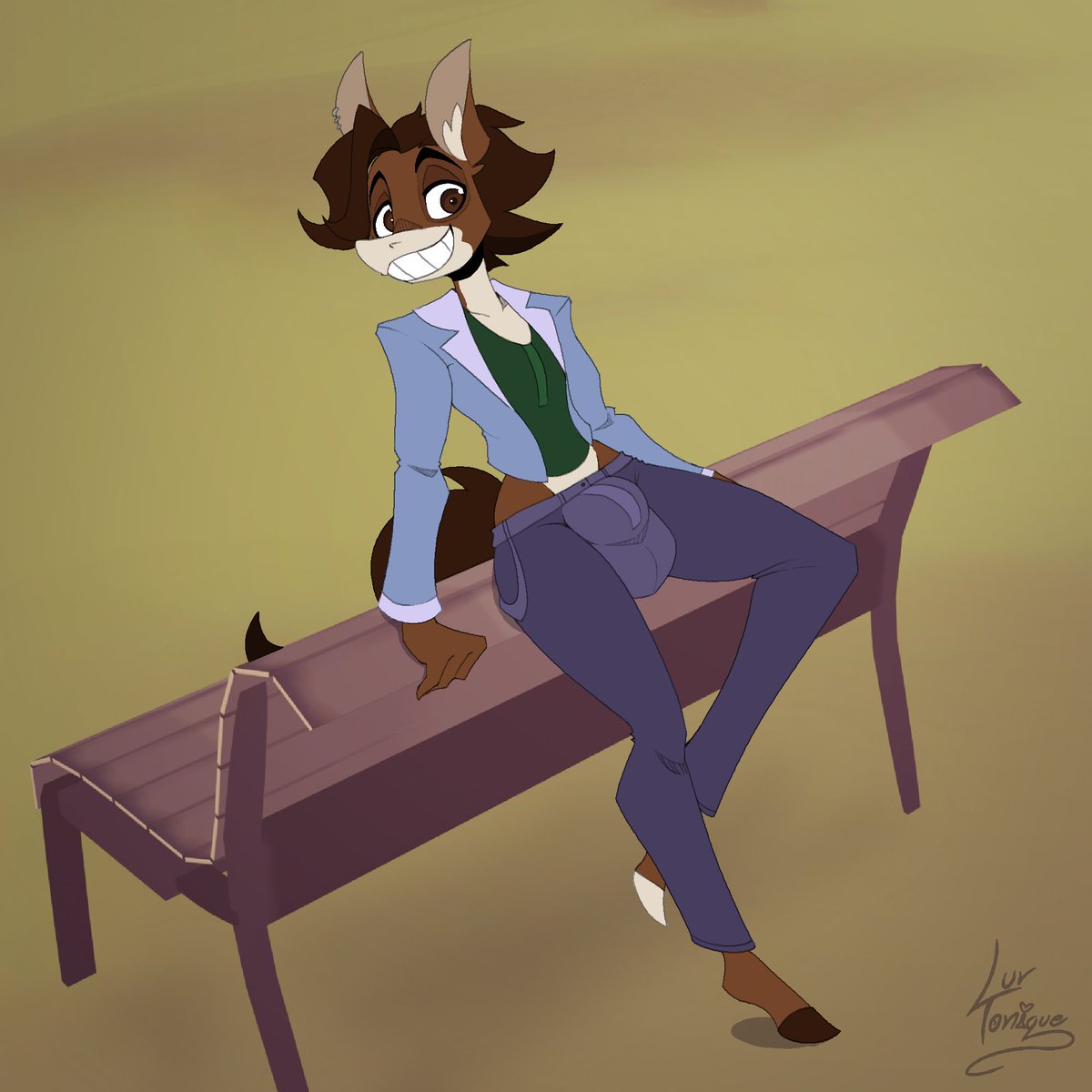 LuvTonique's tweet photo. Jen hangin' out on a bempchtch in his spring fashion

Comm for @Stronyp https://t.co/PCbrHVQxpv