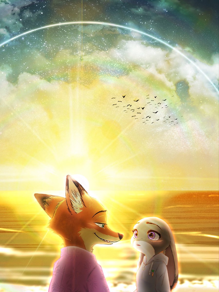 Umi_Zootopia's tweet photo. 異論あるかもだけど、

「最終列車」
「ア・プリオリ」
「ブルーアンビエンス」 
「花束」
｢HAPPY BIRTHDAY｣

他にも沢山あるけど、この曲は特にニックとジュディのことを想ってしまう曲です。
特にこの曲を題材にしたイラストはいつか描きたいと思ってます😌 https://t.co/F1UgVuNga6