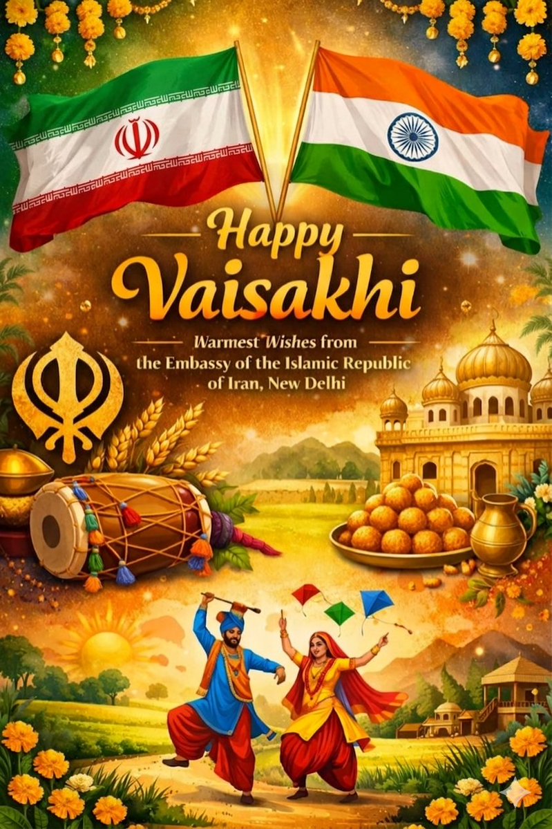 Iran in India tweet media