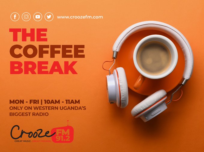 912CroozeFM's tweet image. Good morning Croozers🥰
#TheCoffeeBreak is on your radio. Take a breather🎧🎶

#CroozeFM 
#Mbarara