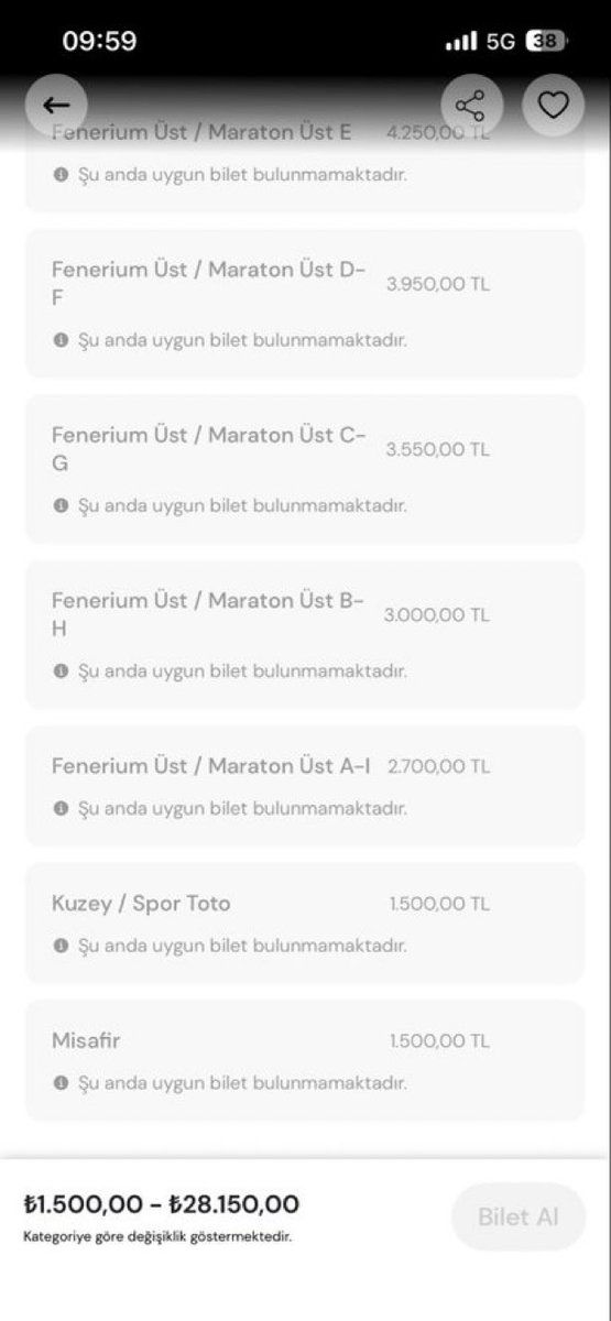 OnlyyFenerr's tweet image. FENERBAHÇEMİZİN Rizespor ile oynayacağı maçın biletleri satışa çıktığı 00.1 saniye içinde tükendi.

Maç kapalı gişe 🔥