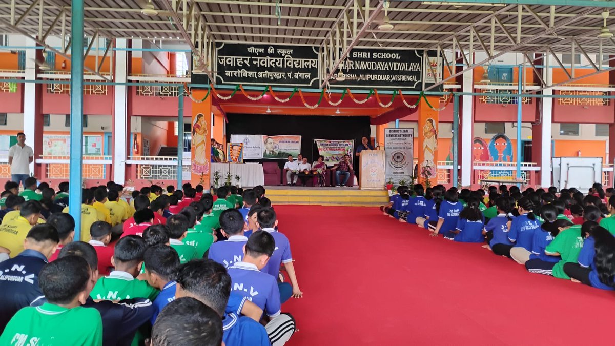 AlipurduarJnv's tweet photo. #AmbedkarJayanti ⚖️
To honor Dr. Ambedkar’s legacy, our Vidyalaya is hosting a Legal Awareness Camp for children and teenagers. Learn about your constitutional rights and responsibilities through interactive sessions.
#NVS #JNVActivity #JNV 
@EduMinOfIndia @NVS_HQ @NVSROPatna https://t.co/o6Le0Hj0UQ