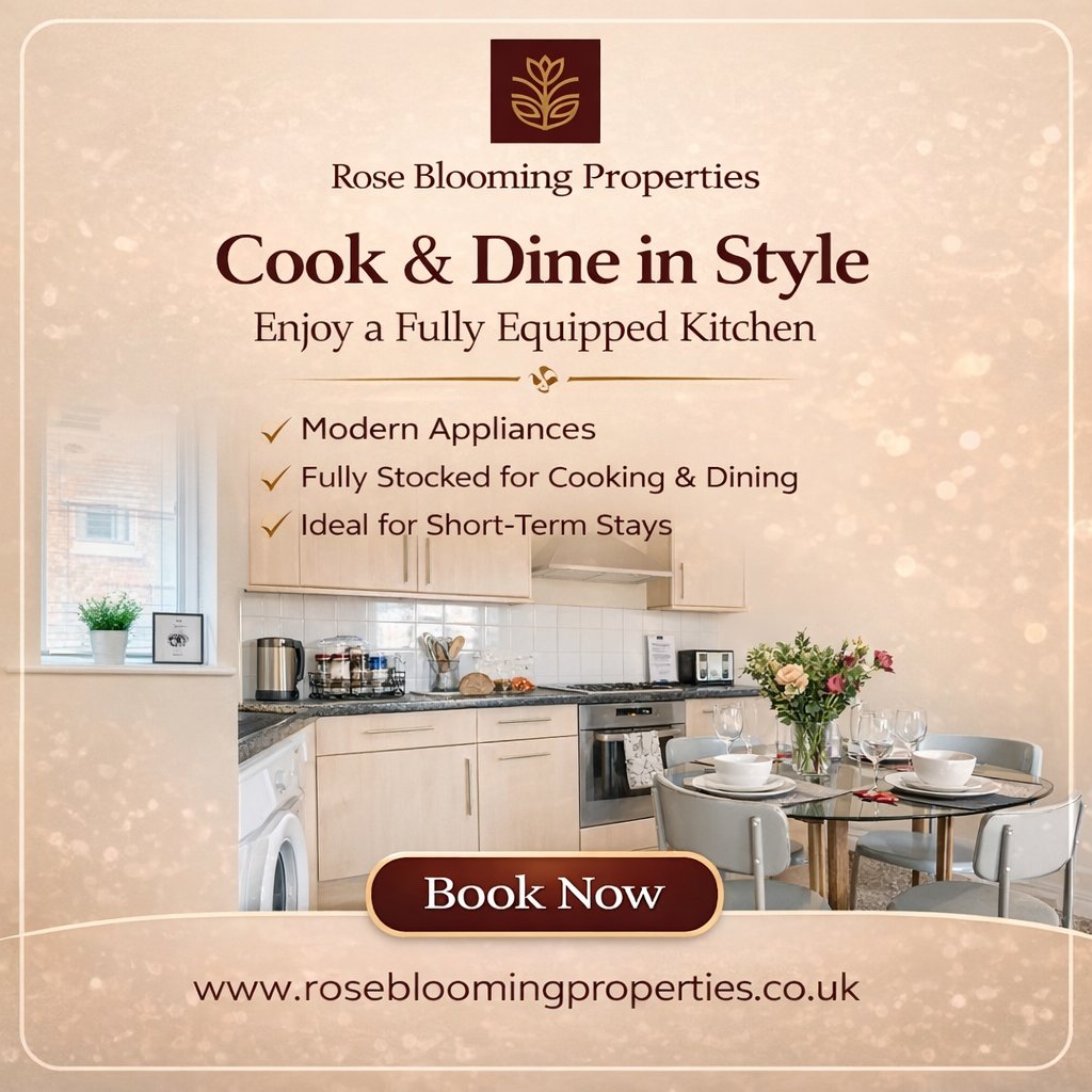 blooming11221's tweet photo. Cook &amp; dine in style 
Modern kitchen + elegant dining space for a perfect stay 
Book now 👉 https://t.co/Bxlg7mlCPp
#RoseBlooming #Newcastle #ServicedApartment #Airbnb #ModernLiving #TravelUK #ShortStay #BookNow https://t.co/OBZFb4n139
